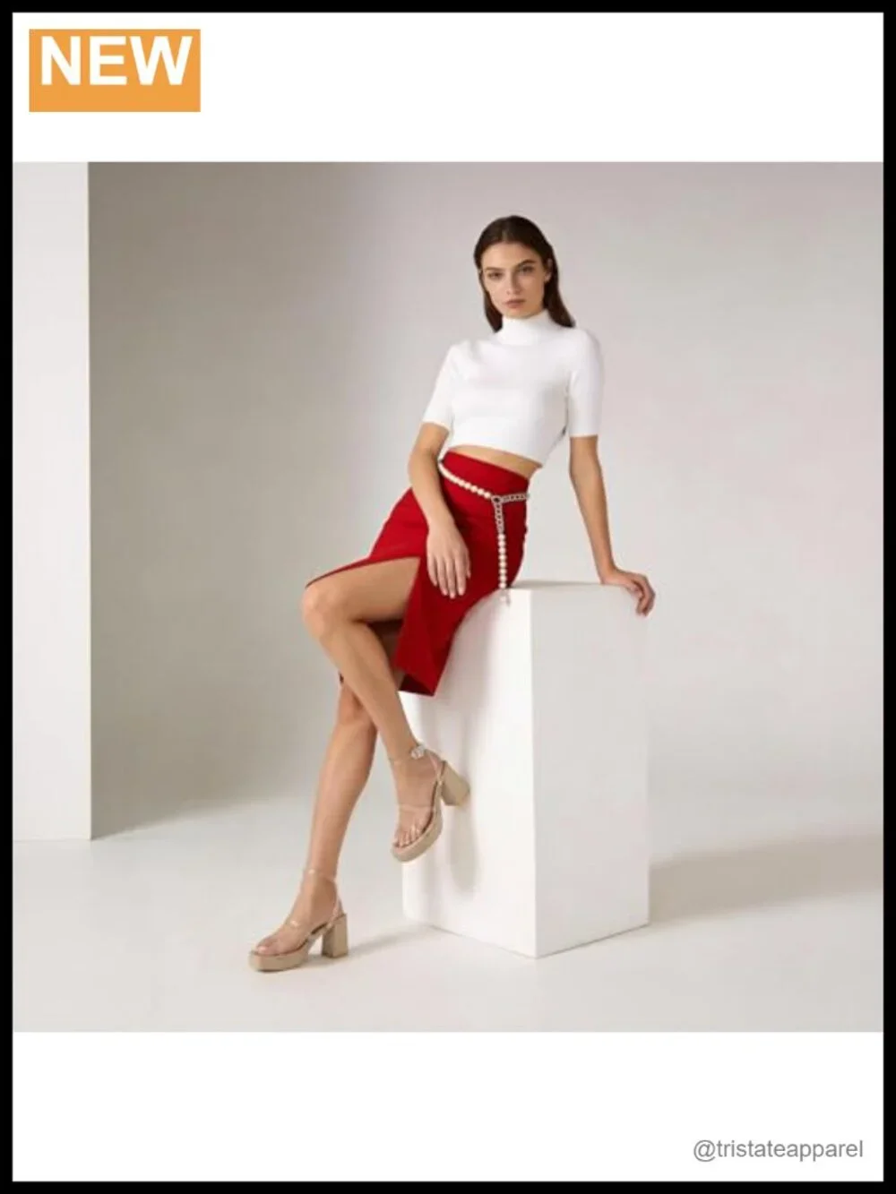 Clear Platform Sandals Women Chunky Heels 2.76